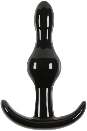 Чёрная анальная пробка NS Novelties Jelly Rancher T-Plug Wave NSN-0451-23 (9,7 см)