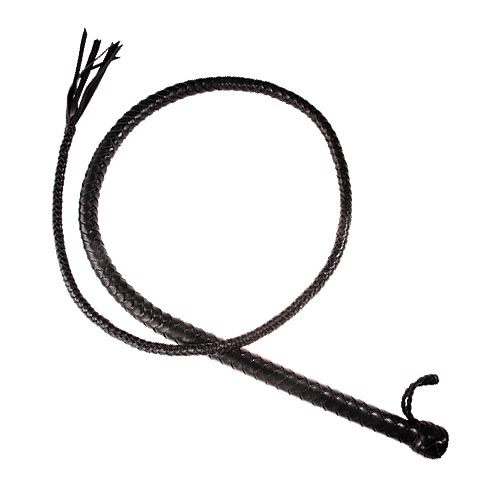 Чёрный кожаный кнут Sitabella 4050-1 (130 см)