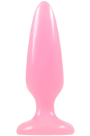 Розовая анальная пробка, светящаяся в темноте NS Novelties Firefly Pleasure Plug NSN-0475-24 (10,1 см)