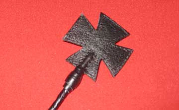 Чёрный стек витой с наконечником-крестом Подиум Р190Б (85 см)