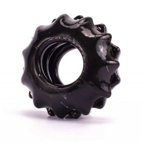 Чёрное эрекционное кольцо Lovetoy POWER PLUS Cockring LV1431black