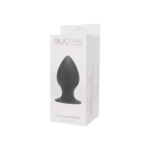 Большая чёрная анальная втулка среднего размера Toyz4lovers PLUG MY ASS SILICONE MEDIUM T4L-00700906 (10 см)