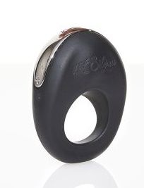 Чёрное эрекционное виброкольцо Hot Octopuss ATOM HO10