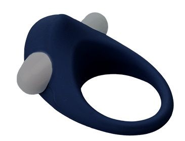 Гладкое синее эрекционное виброкольцо Dream Toys STIMU RING 21713