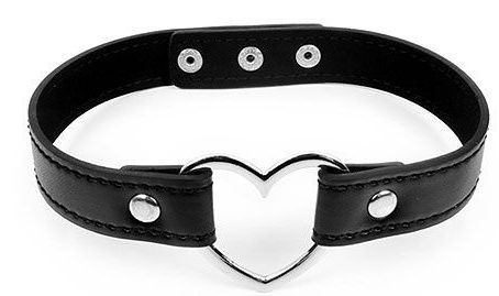 Чёрный ошейник с сердечком Bior toys NTB-80558