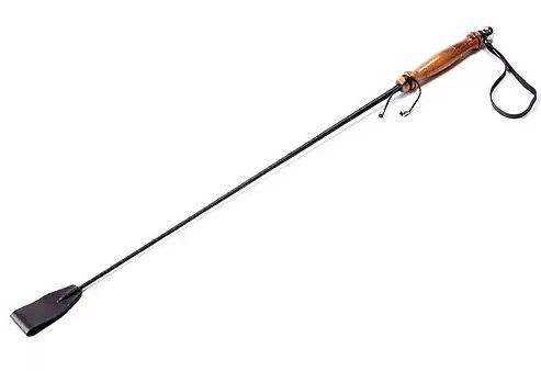 Чёрный стек с лакированной деревянной ручкой Sitabella 3031-1 (57 см)