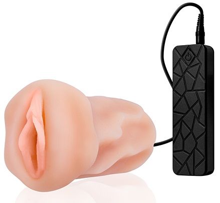Мастурбатор-вагина телесного цвета с вибрацией Dream Toys REALSTUFF VIBRATING MASTURBATOR PUSSY 21208