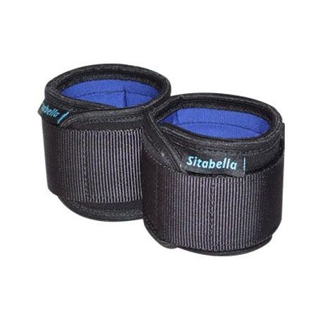 Неопреновые чёрно-синие наручи Sitabella 7057-1