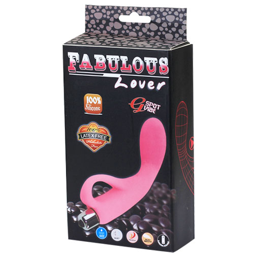 Розовый водонепроницаемый вибромассажёр для стимуляции точки G Baile BI-040020-0101 (16 см)