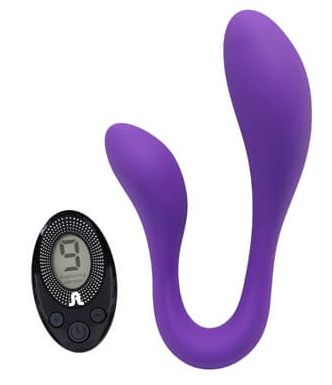 Фиолетовый вибромассажёр для пар Adrien Lastic Couple Secrets II + LRS 119335