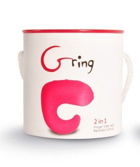 Розовый мини-вибратор на палец Fun Toys Fun Toys Gring FT10226