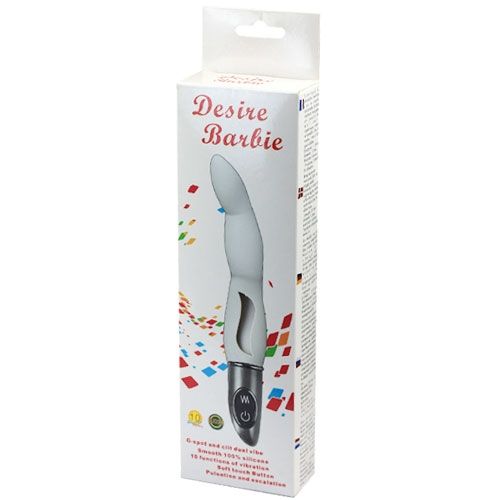 Водонепроницаемый вибромассажёр белого цвета для массажа точки G Baile BW-056002-0702 (22,5 см)