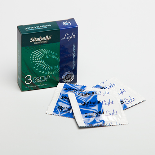 Презервативы с продлевающим эффектом и точками Sitabella Light 1295 (3 шт)