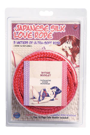 Красная веревка для фиксации Japanese Silk Love Rope - 5 м. Topco Sales 1014436