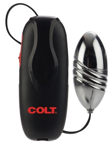 Мощный вибро-буллет серебристого цвета California Exotic Novelties COLT SE-6890-30-2