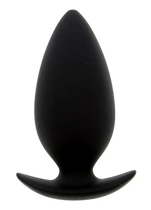 Чёрная анальная пробка Dream Toys BOOTYFUL ANAL PLUG MEDIUM BLACK 21012 (9,8 см)