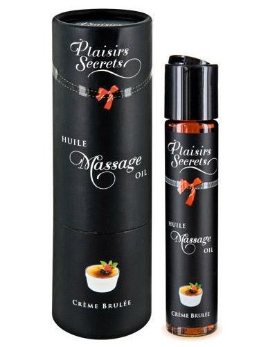 Массажное масло с ароматом крем брюле Plaisir Secret Huile de Massage Gourmande Creme Brulée 826005 (59 мл)