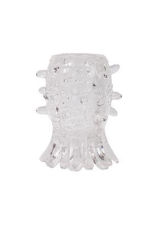 Прозрачная насадка на фаллос с лепестками Gopaldas 2K754CL BCD GP