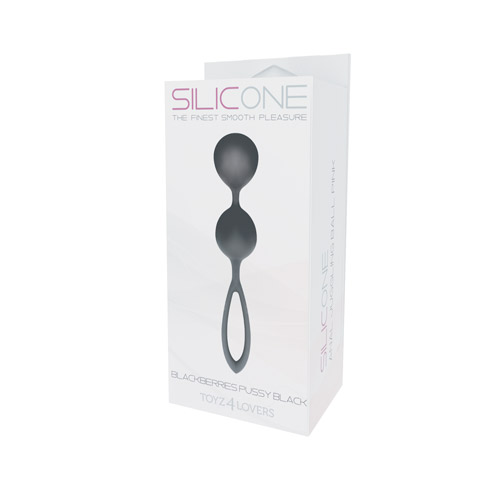Чёрные вагинальные шарики из силикона Toyz4lovers BLACKBERRIES PUSSY SILICONE T4L-00801779