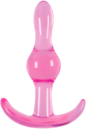 Розовая анальная пробка NS Novelties Jelly Rancher T-Plug Wave NSN-0451-24 (9,7 см)