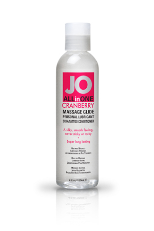 Массажный гель-масло клюквенный System JO ALL-IN-ONE Massage Oil Cranberry JO40255