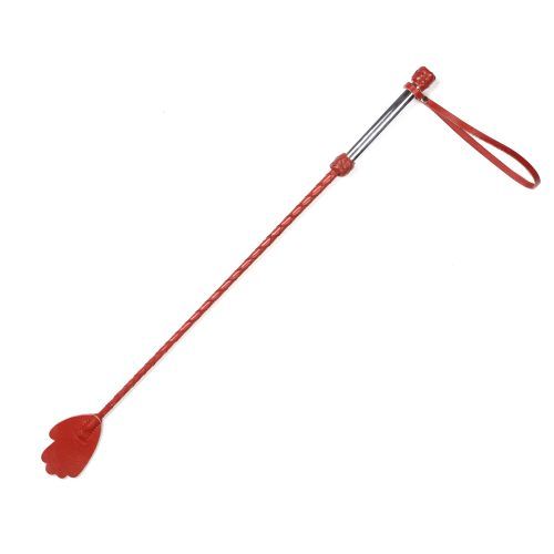 Красный стек с металлической рукоятью и наконечником-ладошкой Sitabella 4035-2 (70 см)