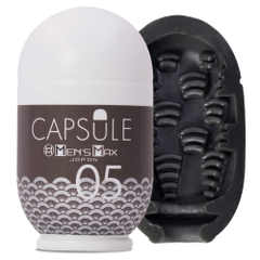 Мастурбатор чёрного цвета Men sMax Capsule 05 - OUGI ET18