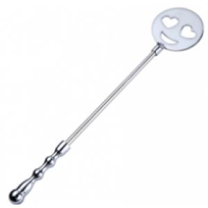 Серебристый металлический стек со смайликом Vandersex RYSM-083-D-ZT (39 см)