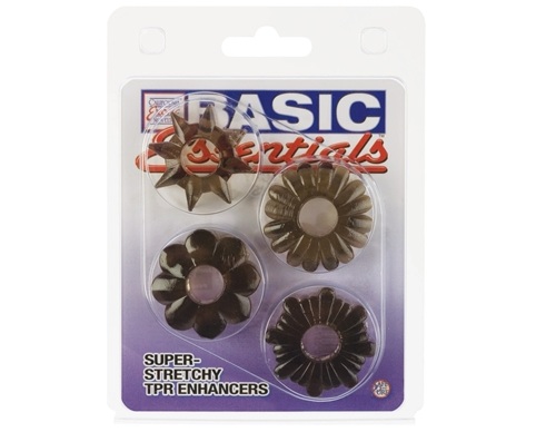 Комплект из четырех дымчатых колец California Exotic Novelties BASIC SE-1737-03-2