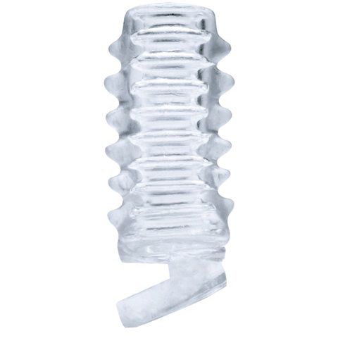 Прозрачная открытая насадка на член Topco Sales Adam Male Toys The Tug CyberSkin Stroker 1486008