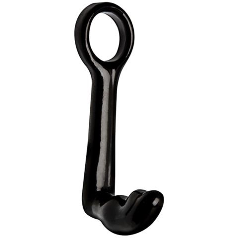 Чёрное эрекционное кольцо с анальным стимулятором Topco Sales Down Dirty 4.5 Tug Plug Ass Plug Cock Ring 1101109