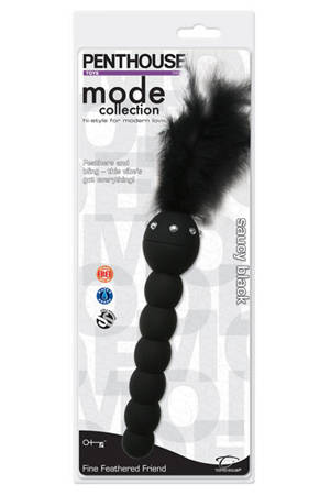 Чёрная анальная ёлочка Topco Sales Feathered Friend 1091050 (14 см)