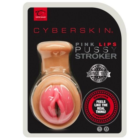 Мастурбатор-вагина телесного цвета Topco Sales CyberSkin Pink Lips Pussy Stroker  1003072