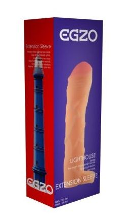 Удлиняющая насадка телесного цвета с подхватом EGZO LIGHTHOUSE ES004 (23,5 см)