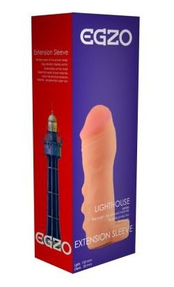 Удлиняющая телесного цвета насадка с подхватом EGZO LIGHTHOUSE ES002 (16 см)