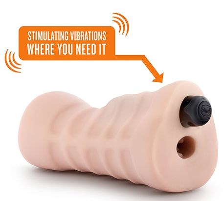 Телесный мастурбатор-вагина с вибропулей Blush Novelties Ashley BL-73503