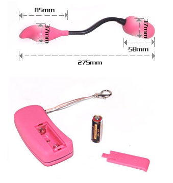 Два розовых виброяйца с беспроводным пультом управления Baile BI-014047-2-0101