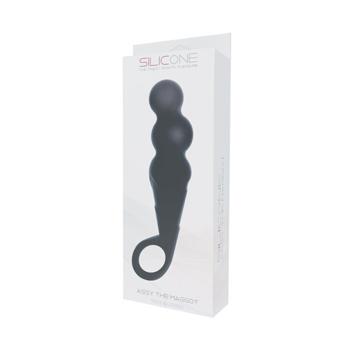 Чёрный анальный стимулятор Toyz4lovers ASSY THE MAGGOT SILICONE T4L-00700922 (14,5 см)