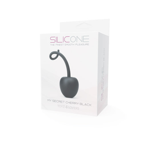 Чёрный анальный стимулятор Toyz4lovers SILICONE MY SECRET CHERRY T4L-00801767 (11 см)
