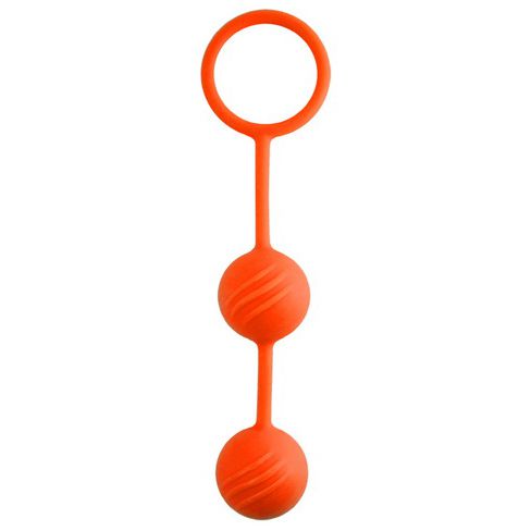 Оранжевые вагинальные шарики Lovetoy Kegel Ball 46701 orange