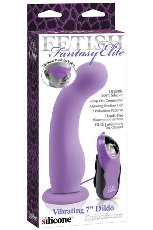 Фиолетовая вибронасадка для страпона Pipedream Fetish Fantasy Elite PD4510-12 (17,8 см)