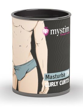 Компактный мастурбатор белого цвета MyStim MasturbaTIN Curly Curtis 46298