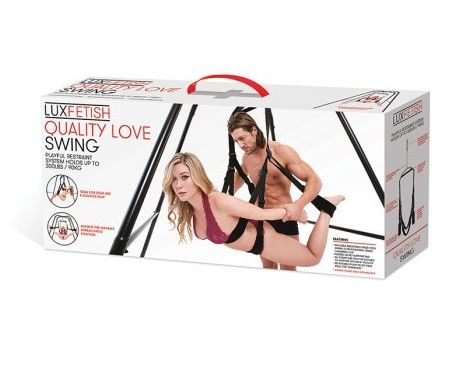 Чёрные качели для любви Lux Fetish Fantasy Swing LF1473