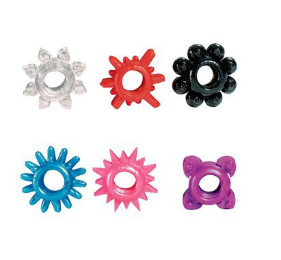 Набор разноцветных эрекционных колец Toy Joy 3006009132-1