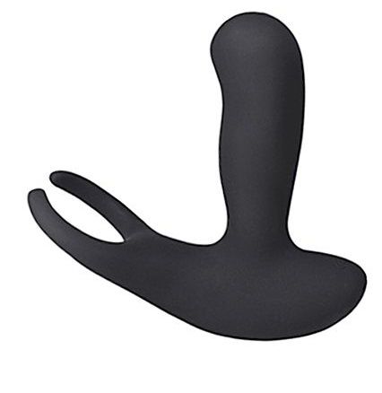 Стимулятор простаты с 2 моторами и пультом ДУ чёрного цвета Levett Earl 13036