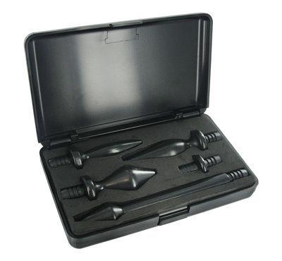 Чёрный комплект наконечников для клизмы различной формы XR Brands KL735