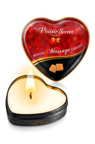 Массажная свеча с ароматом карамели Plaisir Secret Bougie Massage Candle 826068