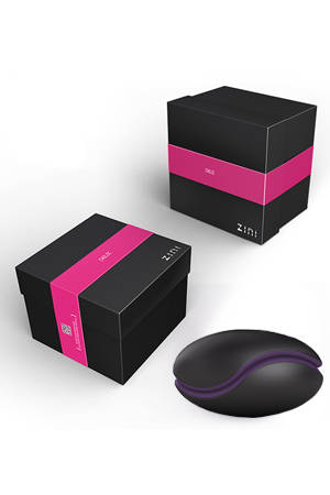 Черный вибратор для пары 2 в 1 ZINI DEUX ZV023