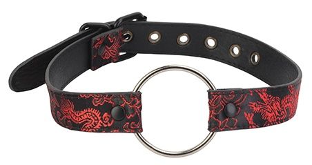 Металлический кляп на регулируемом ремешке Dream Toys O-RING MOUTH GAG 21640