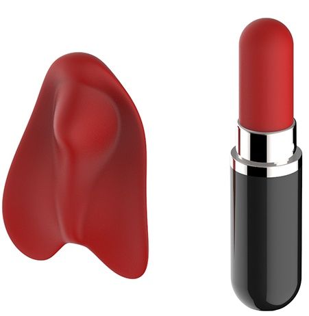 Красная насадка в трусики с пультом-помадой Dream Toys APHRODITE 21618